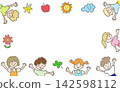 Children's illustration frame 142598112