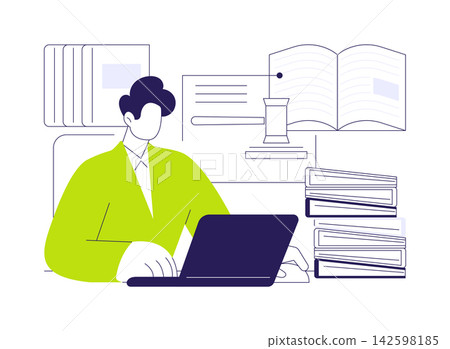 Follow law changes isolated cartoon vector illustrations. Follow law changes isolated cartoon vector illustrations. 142598185