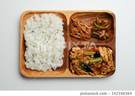 Chinese lunch plate Chinese lunch plate 142598364
