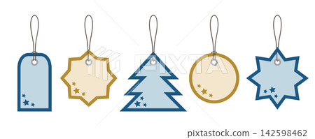 set of different christmas paper tag labels isolated vector illustration set of different christmas paper tag labels isolated vector illustration 142598462