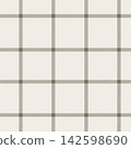 Windowpane Plaid Pattern simple Seamless. Checkered Background. Green and cream muted colors Fashion Textile Design 142598690