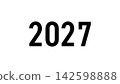 2027年可用的資料：簡單的文字和背景 142598888