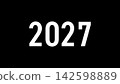2027年可用的資料：簡單的文字和背景 142598889