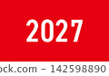 2027年可用的資料：簡單的文字和背景 142598890
