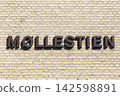 Mollestien sign on a building in Aarhus, Denmark 142598891