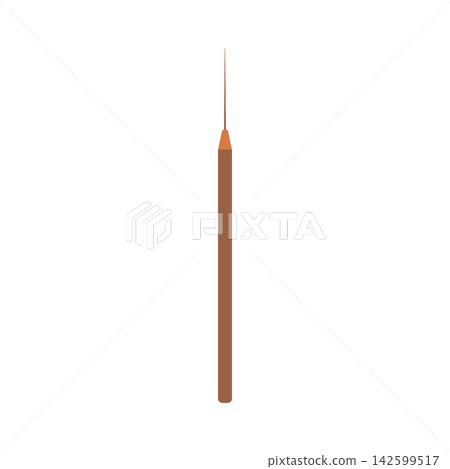 Pottery needle tool vector illustration. Ceramic clay trimming and detailing instrument isolated on white. Hobby icon Pottery needle tool vector illustration. Ceramic clay trimming and detailing instrument isolated on white. Hobby icon 142599517