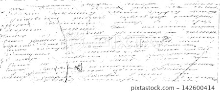 Manuscript texture with vertical scratches. Script paper overlay. Old ink stains. Grunge overlay template for archival, journal or antique collage design. Manuscript texture with vertical scratches. Script paper overlay. Old ink stains. Grunge overlay template for archival, journal or antique collage design. 142600414
