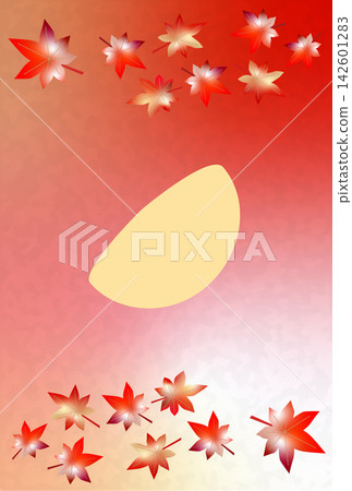 半輪明月,紅霞滿天,秋葉飄落 半輪明月,紅霞滿天,秋葉飄落 142601283