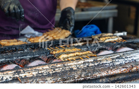 Eel with skewer Eel with skewer 142601343