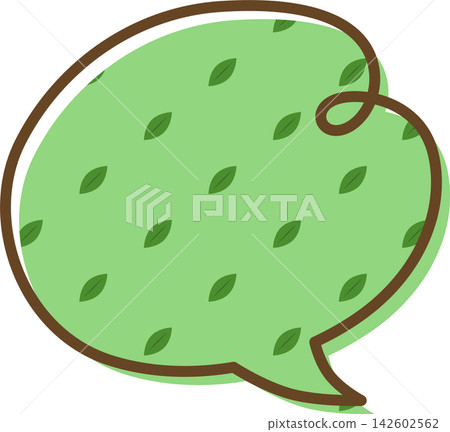 帶有圖案的單一對話氣泡圖標 帶有圖案的單一對話氣泡圖標 142602562