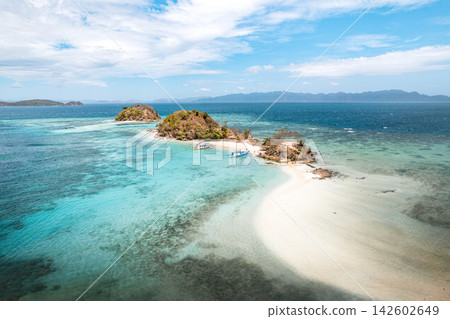 布羅格多斯島沙洲的鳥瞰圖 布羅格多斯島沙洲的鳥瞰圖 142602649