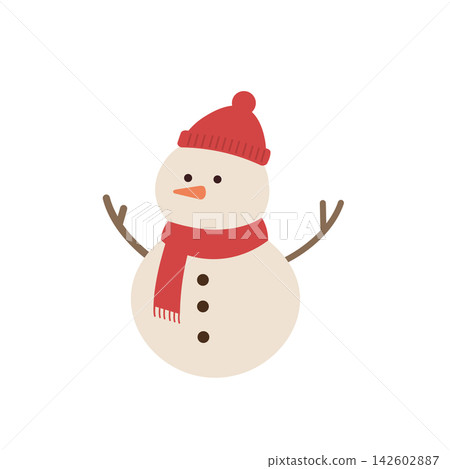 雪人插圖,冬季主題,聖誕節主題 雪人插圖,冬季主題,聖誕節主題 142602887