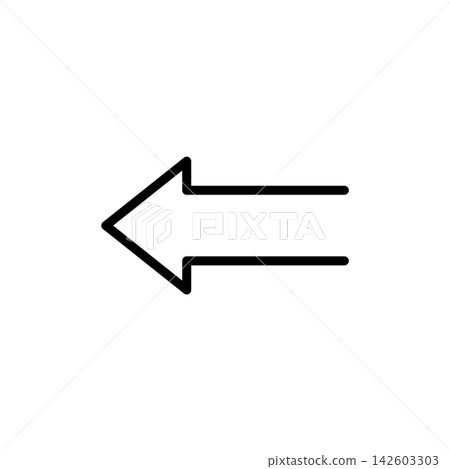 Simple arrow icon, vector material Simple arrow icon, vector material 142603303