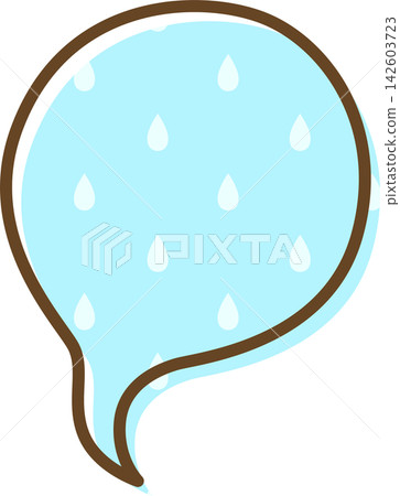 帶有圖案的單一對話氣泡圖標 帶有圖案的單一對話氣泡圖標 142603723