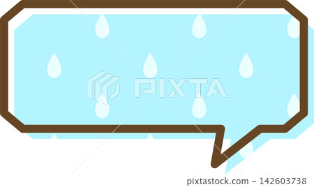 帶有圖案的單一對話氣泡圖標 帶有圖案的單一對話氣泡圖標 142603738