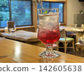 Vibrant pink red shiso juice 142605638