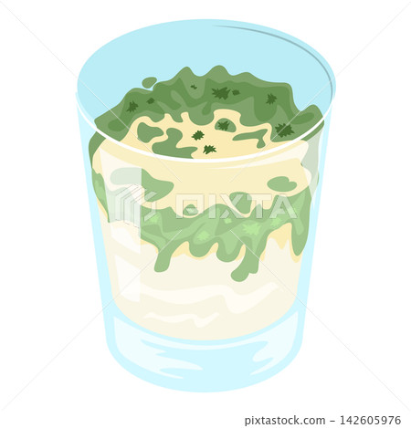 Moldy milk in glass vector isolated Moldy milk in glass vector isolated 142605976