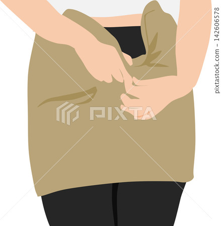 穿著裙子的女子插圖 穿著裙子的女子插圖 142606578