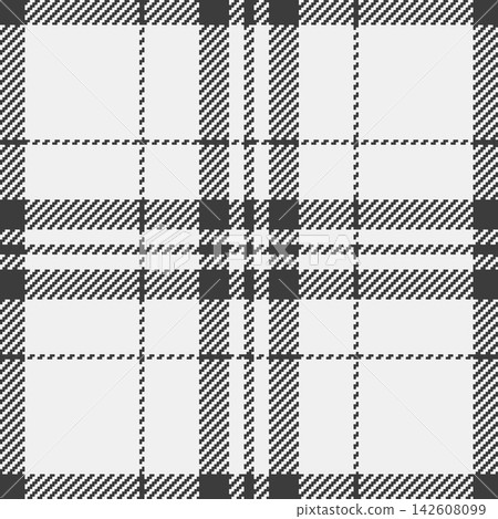 A traditional textile surface with tartan plaid checks and a tactile woven fabric finish. Gray and white tones create classic fabric heritage in a seamless design for textile repeats. A traditional textile surface with tartan plaid checks and a tactile woven fabric finish. Gray and white tones create classic fabric heritage in a seamless design for textile repeats. 142608099
