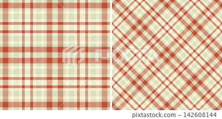 Textile vector pattern of texture background seamless with a fabric plaid tartan check. Set in food colors. Stylish oilcloth for kitchen decor. Textile vector pattern of texture background seamless with a fabric plaid tartan check. Set in food colors. Stylish oilcloth for kitchen decor. 142608144