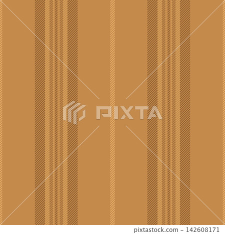 This vertical stripe artwork features slender stripe divisions and a vivid surface character. Orange shades bring calm surface movement to a seamless textile design. Ideal for print and decor. This vertical stripe artwork features slender stripe divisions and a vivid surface character. Orange shades bring calm surface movement to a seamless textile design. Ideal for print and decor. 142608171