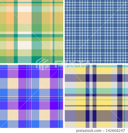 Menswear plaid bundle created for professional clothing production. The pack supports flannel, wool, and cotton apparel. Vector clarity keeps details sharp. Menswear plaid bundle created for professional clothing production. The pack supports flannel, wool, and cotton apparel. Vector clarity keeps details sharp. 142608247