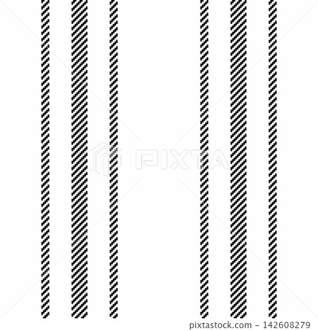 A modern line based textile pattern presents clean vertical movement with a cloth style finish. Black and white tones give the seamless background modern decorative order. Ideal for print and decor. A modern line based textile pattern presents clean vertical movement with a cloth style finish. Black and white tones give the seamless background modern decorative order. Ideal for print and decor. 142608279