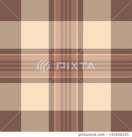 Intricate texture vector seamless, bedroom fabric textile background. Machinery tartan pattern check plaid in red and light colors. Intricate texture vector seamless, bedroom fabric textile background. Machinery tartan pattern check plaid in red and light colors. 142608285