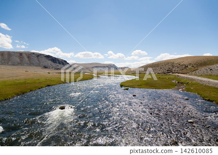 Mogoit river view, Altai Tavan Bogd National Park, Mongolia Mogoit river view, Altai Tavan Bogd National Park, Mongolia 142610085