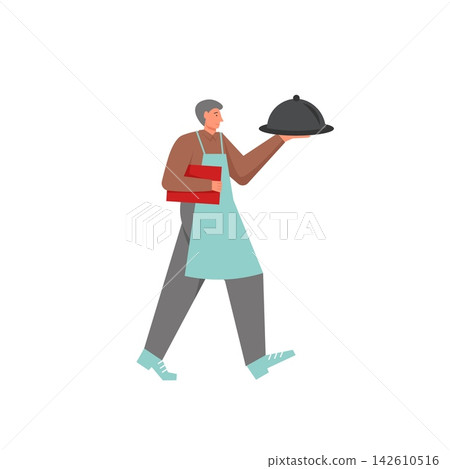 Restaurant dish, vector flat style design illustration Restaurant dish, vector flat style design illustration 142610516