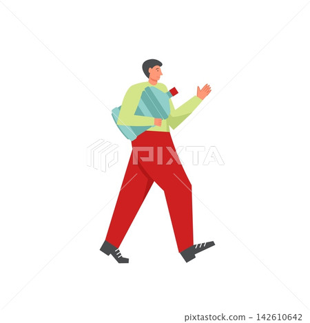 Water delivery services, vector flat isolated illustration 142610642