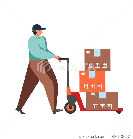 Postal mail services vector flat isolated illustration Postal mail services vector flat isolated illustration 142610697