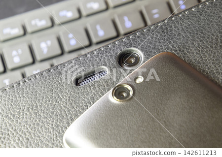 Cellphone Digital Camera. Smartphone Camera Lens Closeup Cellphone Digital Camera. Smartphone Camera Lens Closeup 142611213