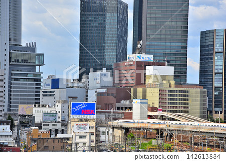 愛知縣：名古屋城市景觀－名古屋站和東海道新幹線週邊的高層建築 142613884