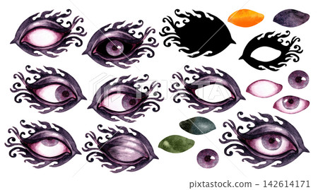 Gothic Watercolor Eye Builder with Ornamental Lashes Gothic Watercolor Eye Builder with Ornamental Lashes 142614171