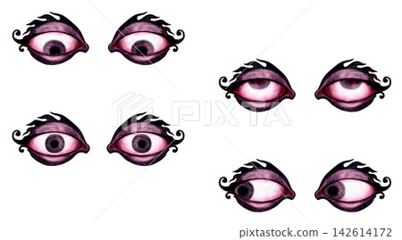 Expressive Lip Shaped Fantasy Eye Pairs Expressive Lip Shaped Fantasy Eye Pairs 142614172