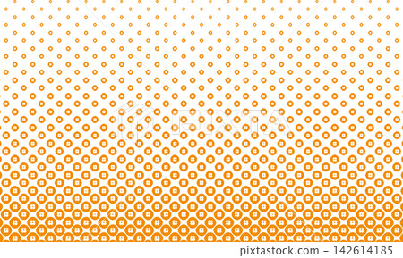 A dot pattern of persimmons that gradually spreads from the bottom. A dot pattern of persimmons that gradually spreads from the bottom. 142614185