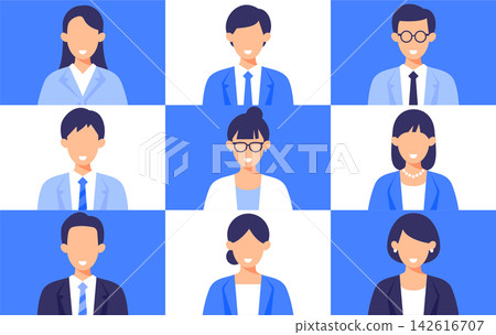 商務人士圖示集（男女款） 142616707