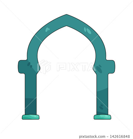 Illustration of mosque arch Illustration of mosque arch 142616848