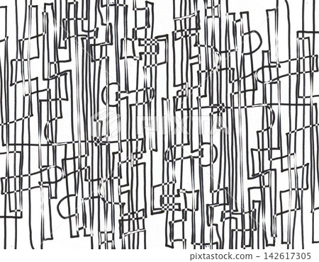 Abstract Monochrome Pattern with Vertical Lines and Geometric Shapes for Modern Graphic Design Abstract Monochrome Pattern with Vertical Lines and Geometric Shapes for Modern Graphic Design 142617305