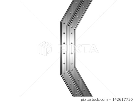 High-quality abstract background with a riveted silver metal frame. High-quality abstract background with a riveted silver metal frame. 142617730