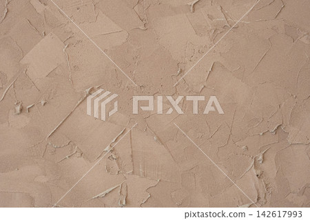 Textured Beige Plaster Wall Texture Background Textured Beige Plaster Wall Texture Background 142617993