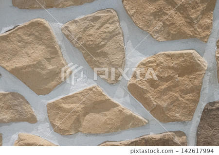 Light Beige Stone Wall Texture Background Light Beige Stone Wall Texture Background 142617994