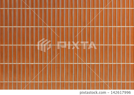 Orange Brown Vertical Tile Wall Texture Background Orange Brown Vertical Tile Wall Texture Background 142617996