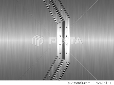 High-quality abstract background with silver metal plate and rivet frame High-quality abstract background with silver metal plate and rivet frame 142618185