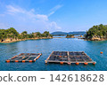 Touring the islands of Kujukushima by sightseeing boat. Touring the islands of Kujukushima by sightseeing boat. 142618628
