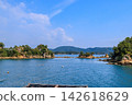 Touring the islands of Kujukushima by sightseeing boat. Touring the islands of Kujukushima by sightseeing boat. 142618629