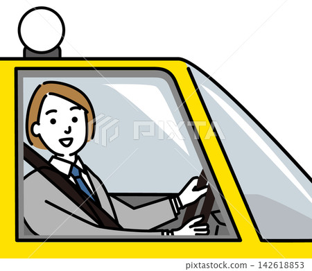 年輕女計程車司機 年輕女計程車司機 142618853