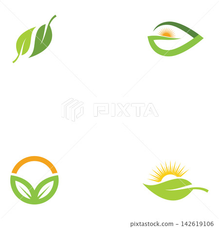 Bio leaf Icon Illustration design template Bio leaf Icon Illustration design template 142619106