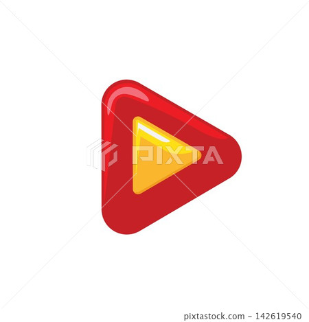 glowing play button element vector design glowing play button element vector design 142619540